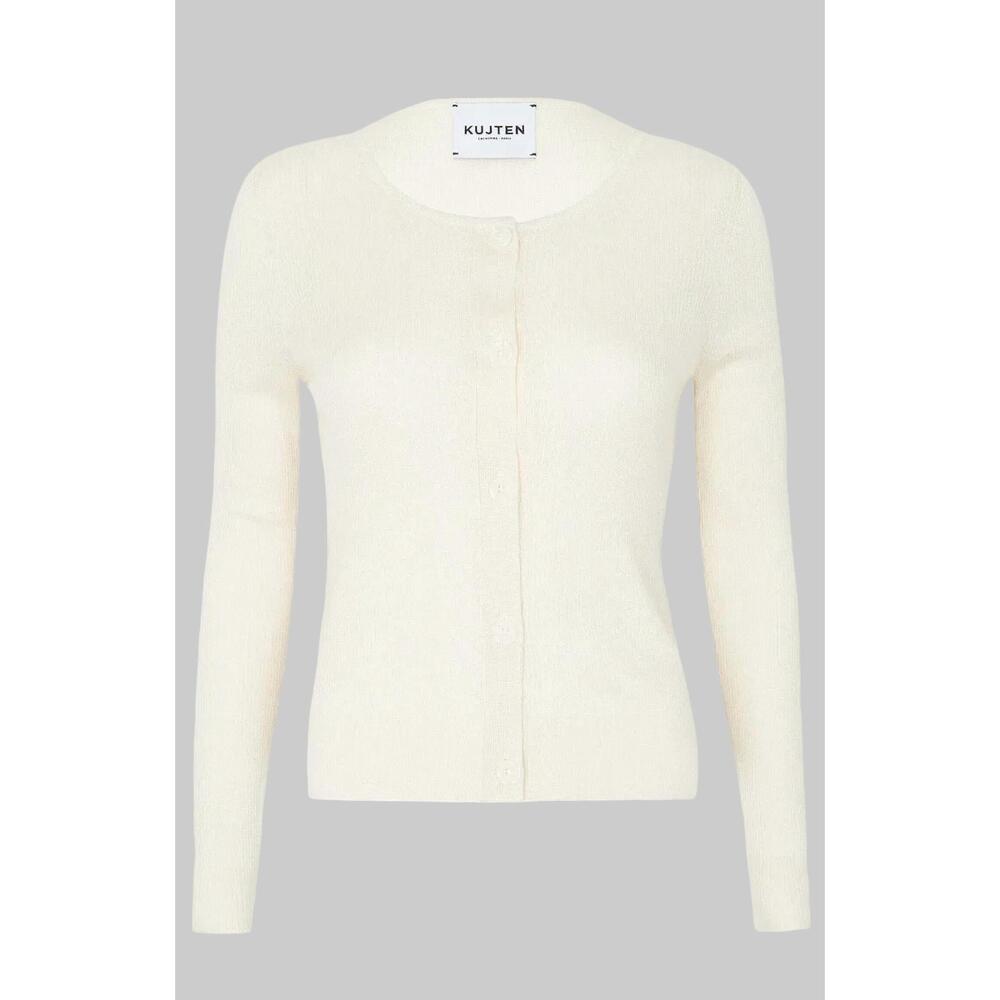 NEW KUJTEN women's thiziri cardigan in washed white